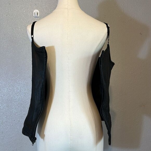 Wilson leather women’s black top size L - Picture 5 of 10